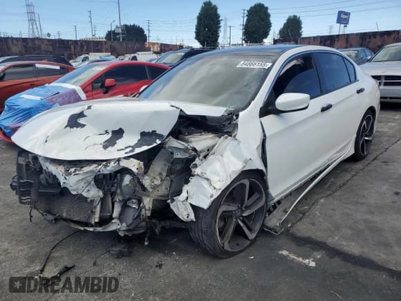 ✅ 2016 Honda Accord Sport • VIN: 1HGCR2F59GA206568 • Lot: 84866155. Wystawiony na Copart z przebiegiem Nie podano. Bezpłatny archiwum sprzedaży aukcyjnych z USA i szczegółowy raport historii pojazdu na DreamBid. Zdjęcie 1.