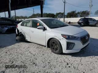 2021 Hyundai Ioniq Blue with VIN KMHC65LCXMU251729, listed as a Copart auction lot 36807894 with 43,111 mi miles and . Bid and sale history available at DreamBid. Image 4.