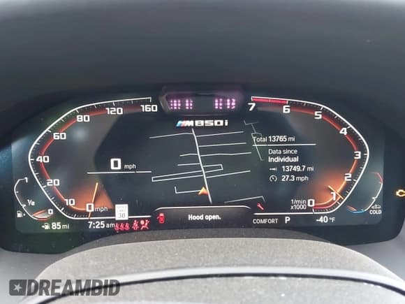 ✅ 2024 BMW 8 Series M850i • VIN: WBAGV8C02RCR25432 • Lot: 42068364. Listed on IAAI with 13,765 mi. Free auction sales archive from the USA and detailed vehicle history report at DreamBid. Image 7.