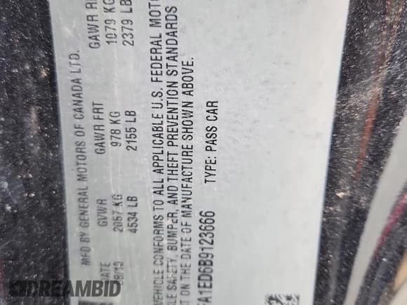 ✅ 2011 Chevrolet Camaro 2LS • VIN: 2G1FA1ED6B9123666 • Lot: 71405515. Wystawiony na Copart z przebiegiem Nie podano. Bezpłatny archiwum sprzedaży aukcyjnych z USA i szczegółowy raport historii pojazdu na DreamBid. Zdjęcie 13.