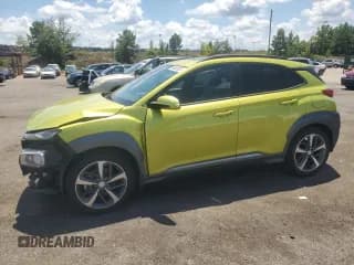 ✅ 2019 Hyundai Kona Ultimate • VIN: KM8K53A58KU272163 • Лот: 66600525. Опубликован ранее на Copart с пробегом 62 772 миль. Бесплатный доступ к архиву аукционных продаж из США и подробный отчёт об истории автомобиля на DreamBid. Изображение 1.