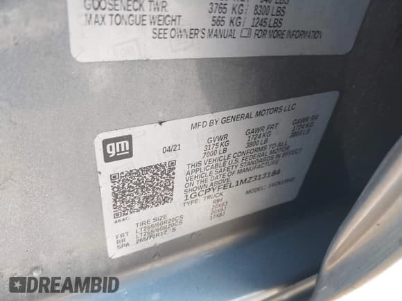 ✅ 2021 Chevrolet Silverado 1500 LT Trail Boss • VIN: 1GCPYFEL1MZ313184 • Lot: 41466786. Wystawiony na IAAI z przebiegiem 87 381 mil. Bezpłatny archiwum sprzedaży aukcyjnych z USA i szczegółowy raport historii pojazdu na DreamBid. Zdjęcie 9.