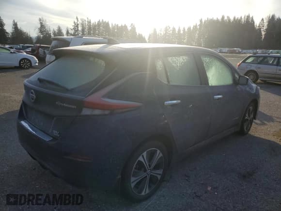 ✅ 2019 Nissan LEAF SV Plus • VIN: 1N4BZ1CPXKC318213 • Lot: 37975243. Wystawiony na Copart z przebiegiem 52 601 mil. Bezpłatny archiwum sprzedaży aukcyjnych z USA i szczegółowy raport historii pojazdu na DreamBid. Zdjęcie 3.