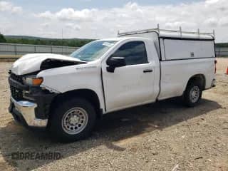 2022 Chevrolet Silverado 1500 Work Truck z VIN 3GCNWAEK8NG213091, wystawiony jako Copart lot #64810505 z przebiegiem 91 781 mil mil oraz Szkoda całkowita • Salvage title. Historia ofert i sprzedaży dostępna na DreamBid. Obrazek 1.
