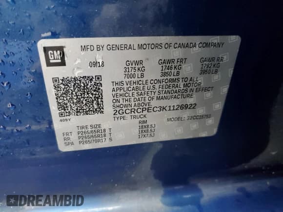 ✅ 2019 Chevrolet Silverado 1500 LT • VIN: 2GCRCPEC3K1126922 • Lot: 89777075. Wystawiony na Copart z przebiegiem 176 402 mil. Bezpłatny archiwum sprzedaży aukcyjnych z USA i szczegółowy raport historii pojazdu na DreamBid. Zdjęcie 12.