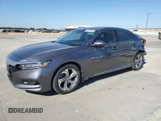 2018 Honda Accord EX-L z VIN 1HGCV1F55JA062305, wystawiony jako Copart lot #82506305 z przebiegiem 57 786 mil mil oraz Szkoda całkowita • Salvage title. Historia ofert i sprzedaży dostępna na DreamBid. Obrazek 1.