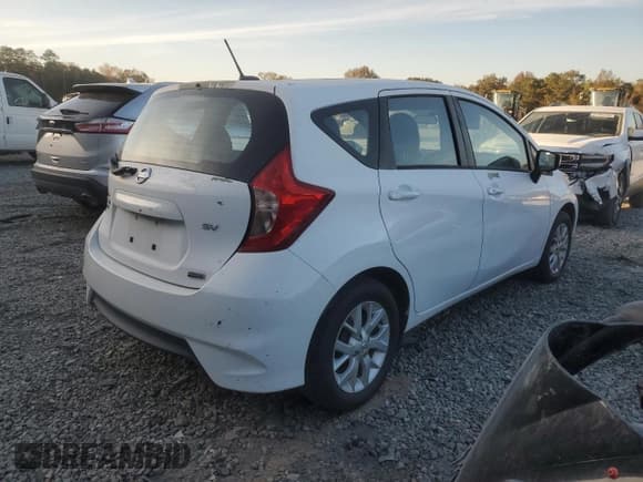 ✅ 2018 Nissan Note SV • VIN: 3N1CE2CP9JL355453 • Lot: 91030515. Listed on Copart with 62,231 mi. Free auction sales archive from the USA and detailed vehicle history report at DreamBid. Image 3.