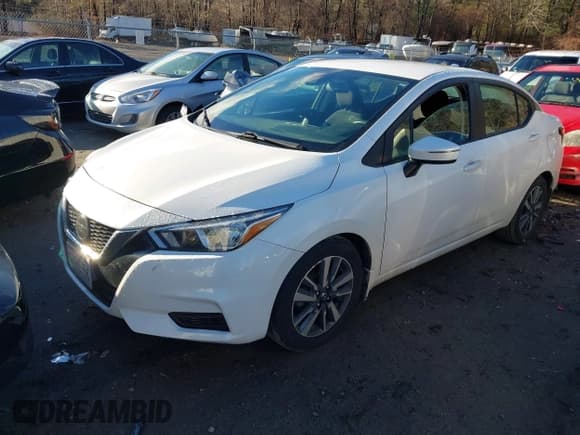 ✅ 2021 Nissan Versa SV • VIN: 3N1CN8EV2ML895455 • Lot: 43850090. Listed on IAAI with 126,793 mi. Free auction sales archive from the USA and detailed vehicle history report at DreamBid. Image 2.