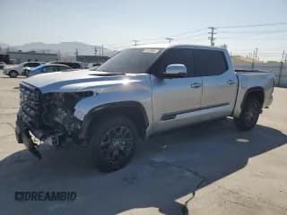 ✅ 2023 Toyota Tundra Platinum Hybrid • VIN: 5TFNC5DB5PX037388 • Lot: 61233905. Listed on Copart with 52,961 mi. Free auction sales archive from the USA and detailed vehicle history report at DreamBid. Image 1.