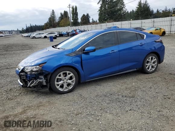 ✅ 2017 Chevrolet Volt Premier • VIN: 1G1RD6S50HU107120 • Лот: 85801425. Опубликован ранее на Copart с пробегом 83 115 миль. Бесплатный доступ к архиву аукционных продаж из США и подробный отчёт об истории автомобиля на DreamBid. Изображение 1.