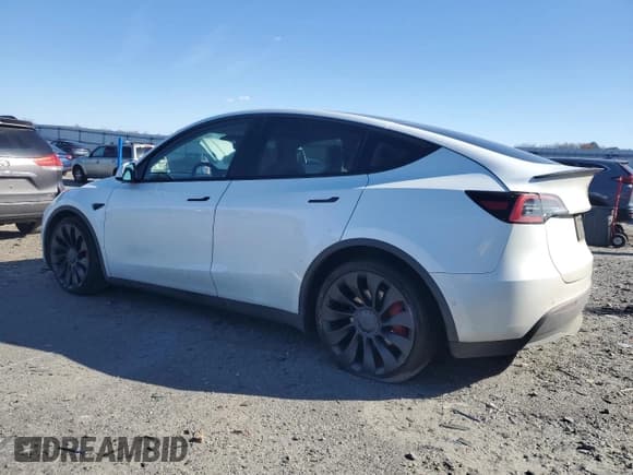 ✅ 2022 Tesla Model Y Performance • VIN: 7SAYGDEF9NF340245 • Lot: 91399115. Listed on Copart with 62,877 mi. Free auction sales archive from the USA and detailed vehicle history report at DreamBid. Image 2.