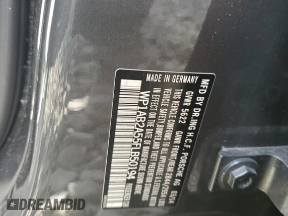 ✅ 2015 Porsche Macan S • VIN: WP1AB2A55FLB50194 • Lot: 82753895. Listed on Copart with Not provided. Free auction sales archive from the USA and detailed vehicle history report at DreamBid. Image 13.