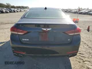 2015 Hyundai Genesis 5.0L with VIN KMHGN4JF2FU019303, listed as a Copart auction lot 73006884 with 159,068 mi miles and Salvage title. Bid and sale history available at DreamBid. Image 6.