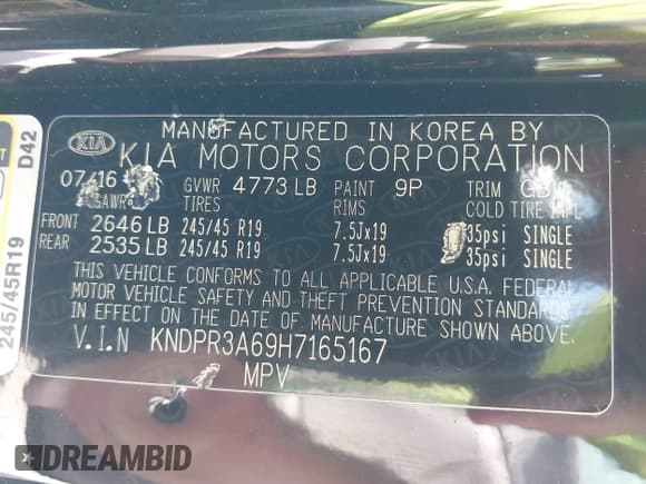 ✅ 2017 Kia Sportage SX Turbo • VIN: KNDPR3A69H7165167 • Lot: 43033220. Wystawiony na IAAI z przebiegiem 108 549 mil. Bezpłatny archiwum sprzedaży aukcyjnych z USA i szczegółowy raport historii pojazdu na DreamBid. Zdjęcie 9.
