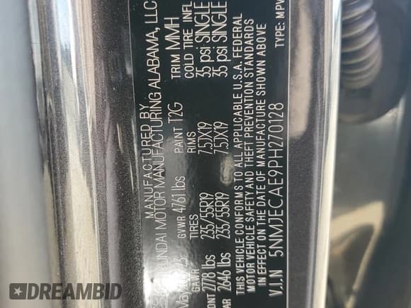 ✅ 2023 Hyundai Tucson Limited • VIN: 5NMJECAE9PH270128 • Lot: 73966574. Wystawiony na Copart z przebiegiem 17 811 mil. Bezpłatny archiwum sprzedaży aukcyjnych z USA i szczegółowy raport historii pojazdu na DreamBid. Zdjęcie 14.