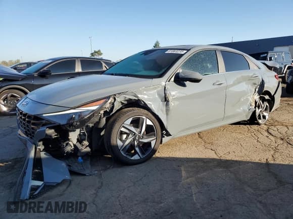 ✅ 2023 Hyundai Elantra Limited • VIN: KMHLN4AJ3PU034476 • Lot: 81863235. Listed on Copart with 46,311 mi. Free auction sales archive from the USA and detailed vehicle history report at DreamBid. Image 1.