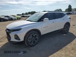 2021 Chevrolet Blazer RS z VIN 3GNKBKRS7MS507728, wystawiony jako Copart lot #71390395 z przebiegiem 68 004 mil mil oraz Nie do naprawy • Non repairable. Historia ofert i sprzedaży dostępna na DreamBid. Obrazek 1.