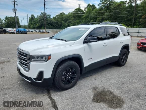 ✅ 2021 GMC Acadia AT4 • VIN: 1GKKNLLS7MZ121977 • Lot: 63577185. Listed on Copart with 57,527 mi. Free auction sales archive from the USA and detailed vehicle history report at DreamBid. Image 1.