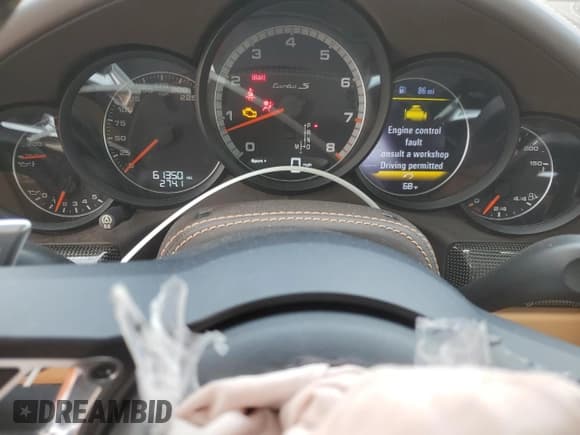 ✅ 2017 Porsche 911 Turbo • VIN: WP0CD2A95HS178366 • Lot: 45720345. Listed on Copart with 61,350 mi. Free auction sales archive from the USA and detailed vehicle history report at DreamBid. Image 9.