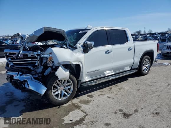 ✅ 2022 GMC Sierra 1500 SLT • VIN: 3GTU9DEL9NG112185 • Лот: 46076825. Опубликован ранее на Copart с пробегом 22 228 миль. Бесплатный доступ к архиву аукционных продаж из США и подробный отчёт об истории автомобиля на DreamBid. Изображение 1.