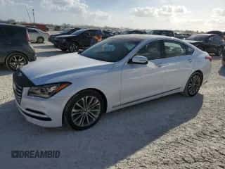 2015 Hyundai Genesis 3.8L z VIN KMHGN4JE6FU081598, wystawiony jako Copart lot #77257114 z przebiegiem Nie podano mil oraz Nie do naprawy • Non repairable. Historia ofert i sprzedaży dostępna na DreamBid. Obrazek 1.