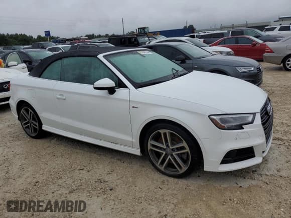 ✅ 2019 Audi A3 Cabriolet Premium Plus • VIN: WAUYELFF4K1019128 • Lot: 74849744. Listed on Copart with Not provided. Free auction sales archive from the USA and detailed vehicle history report at DreamBid. Image 4.