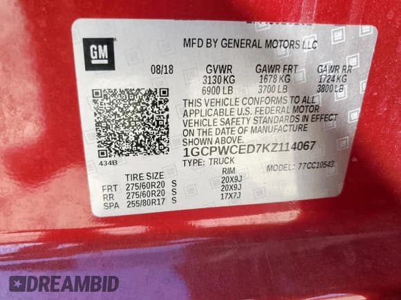 ✅ 2019 Chevrolet Silverado 1500 LT • VIN: 1GCPWCED7KZ114067 • Lot: 86235165. Wystawiony na Copart z przebiegiem 54 819 mil. Bezpłatny archiwum sprzedaży aukcyjnych z USA i szczegółowy raport historii pojazdu na DreamBid. Zdjęcie 12.
