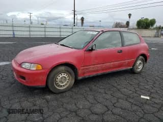 ✅ 1993 Honda Civic CX • VIN: 2HGEH2356PH500947 • Lot: 89210475. Listed on Copart with 185,046 mi. Free auction sales archive from the USA and detailed vehicle history report at DreamBid. Image 1.