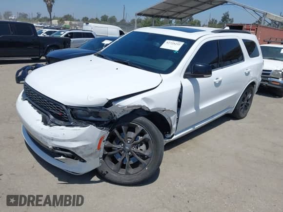 2021 Dodge Durango GT with VIN 1C4RDHDGXMC757865, listed as a IAAI auction lot 42725232 with 44,633 mi miles and . Bid and sale history available at DreamBid. Image 17.