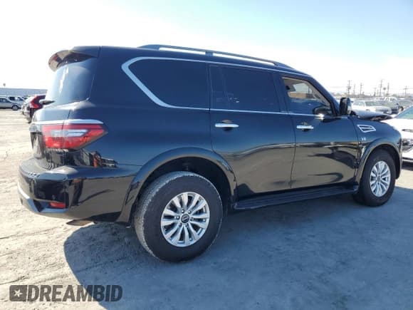 ✅ 2021 Nissan Armada SV • VIN: JN8AY2AD5M9661829 • Lot: 44217485. Listed on Copart with 91,246 mi. Free auction sales archive from the USA and detailed vehicle history report at DreamBid. Image 3.