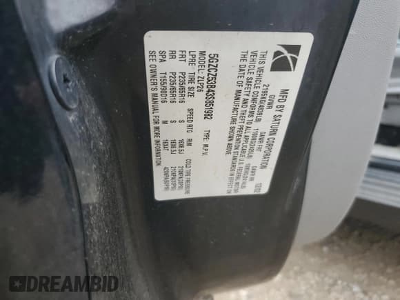 ✅ 2003 Saturn VUE • VIN: 5GZCZ53B43S851982 • Lot: 86117375. Wystawiony na Copart z przebiegiem Nie podano. Bezpłatny archiwum sprzedaży aukcyjnych z USA i szczegółowy raport historii pojazdu na DreamBid. Zdjęcie 12.