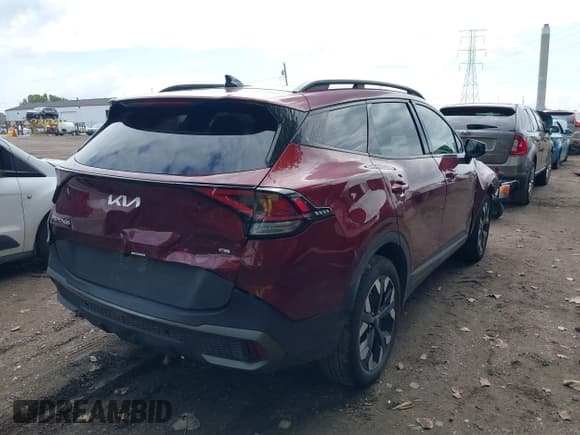 ✅ 2023 Kia Sportage X-Line • VIN: 5XYK6CAF4PG075333 • Lot: 43302310. Listed on IAAI with 51,826 mi. Free auction sales archive from the USA and detailed vehicle history report at DreamBid. Image 4.