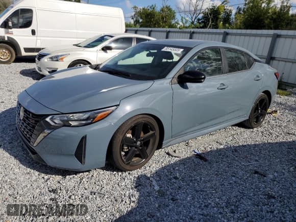 ✅ 2024 Nissan Sentra SR • VIN: 3N1AB8DV8RY259229 • Lot: 85145505. Listed on Copart with 21,805 mi. Free auction sales archive from the USA and detailed vehicle history report at DreamBid. Image 1.