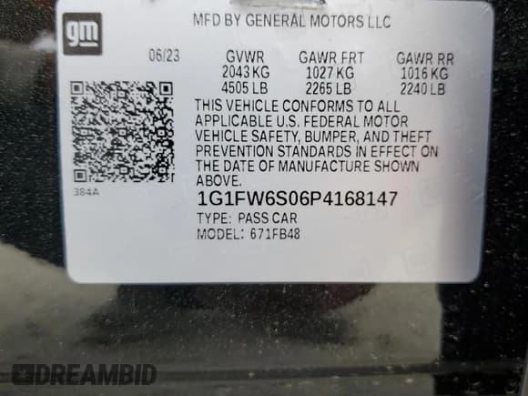 ✅ 2023 Chevrolet Bolt EV 1LT • VIN: 1G1FW6S06P4168147 • Lot: 53744245. Wystawiony na Copart z przebiegiem 14 501 mil. Bezpłatny archiwum sprzedaży aukcyjnych z USA i szczegółowy raport historii pojazdu na DreamBid. Zdjęcie 12.