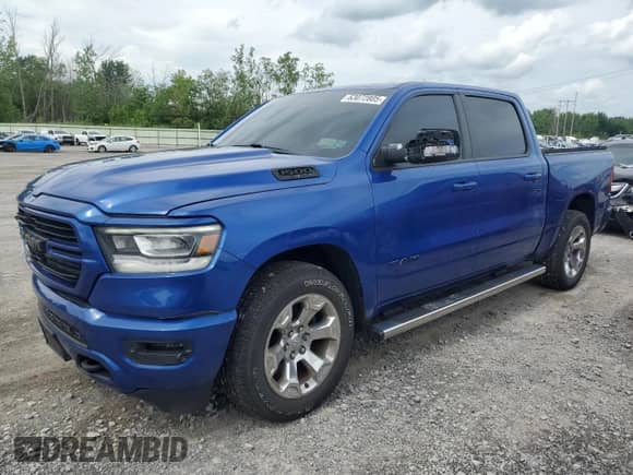 2019 Ram 1500 Big Horn with VIN 1C6SRFFT2KN689409, listed as a Copart auction lot 63072805 with 84,958 mi miles and Non repairable. Bid and sale history available at DreamBid. Image 1.