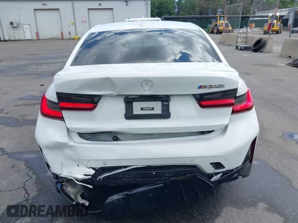 2023 BMW 3 Series M340i with VIN 3MW49FS00P8D11321, listed as a IAAI auction lot 42794821 with 46,037 mi miles and . Bid and sale history available at DreamBid. Image 17.