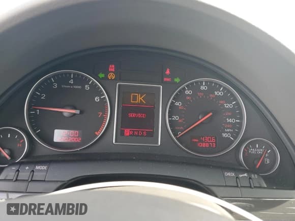 ✅ 2003 Audi A4 1.8T • VIN: WAULC68E23A155085 • Lot: 63319435. Listed on Copart with 108,873 mi. Free auction sales archive from the USA and detailed vehicle history report at DreamBid. Image 9.