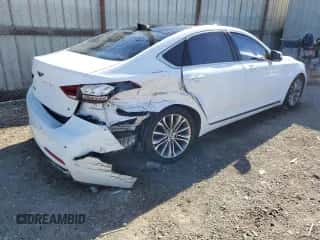 2015 Hyundai Genesis 3.8L z VIN KMHGN4JE1FU059749, wystawiony jako Copart lot #79230544 z przebiegiem 50 758 mil mil oraz Szkoda całkowita • Salvage title. Historia ofert i sprzedaży dostępna na DreamBid. Obrazek 3.