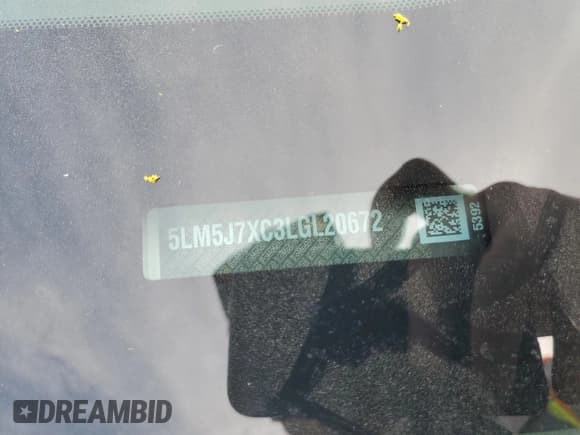 ✅ 2020 Lincoln Aviator Reserve • VIN: 5LM5J7XC3LGL20672 • Lot: 80078785. Listed on Copart with 91,960 mi. Free auction sales archive from the USA and detailed vehicle history report at DreamBid. Image 14.