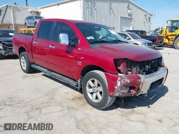 ✅ 2004 Nissan Titan SE • VIN: 1N6AA07B74N533302 • Lot: 41785272. Listed on IAAI with 192,987 mi. Free auction sales archive from the USA and detailed vehicle history report at DreamBid. Image 1.