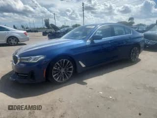 ✅ 2021 BMW 5 Series 530i • VIN: WBA53BH06MCF98693 • Lot: 69192665. Listed on Copart with 52,418 mi. Free auction sales archive from the USA and detailed vehicle history report at DreamBid. Image 1.