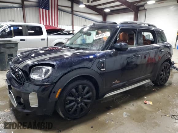✅ 2022 MINI Countryman Cooper S • VIN: WMZ83BR06N3P01009 • Lot: 91619015. Wystawiony na Copart z przebiegiem 34 758 mil. Bezpłatny archiwum sprzedaży aukcyjnych z USA i szczegółowy raport historii pojazdu na DreamBid. Zdjęcie 1.