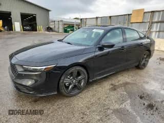 2025 Honda Accord Sport-L with VIN 1HGCY2F7XSA023029, listed as a Copart auction lot 85693045 with 16,346 mi miles and Salvage title. Bid and sale history available at DreamBid. Image 1.
