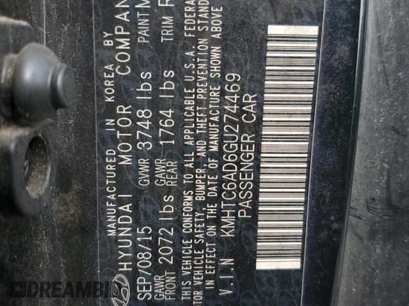 ✅ 2016 Hyundai Veloster • VIN: KMHTC6AD6GU274469 • Lot: 58818305. Wystawiony na Copart z przebiegiem 89 418 mil. Bezpłatny archiwum sprzedaży aukcyjnych z USA i szczegółowy raport historii pojazdu na DreamBid. Zdjęcie 12.