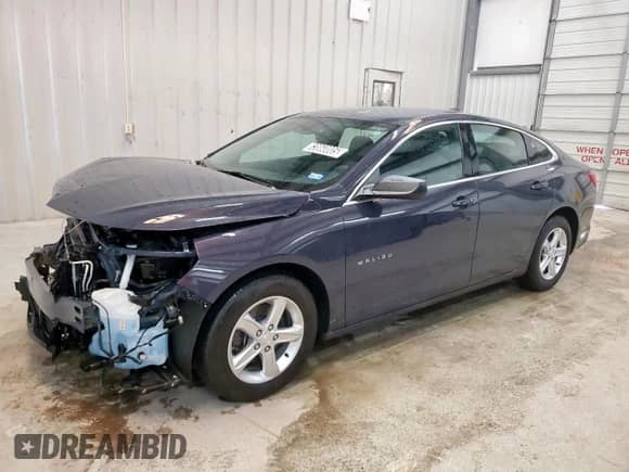 2025 Chevrolet Malibu LS with VIN 1G1ZC5ST5SF136703, listed as a Copart auction lot 83860005 with 41,911 mi miles and Salvage title. Bid and sale history available at DreamBid. Image 1.
