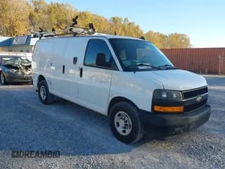 ✅ 2018 Chevrolet Express Cargo • VIN: 1GCWGAFG9J1326326 • Lot: 43701814. Listed on IAAI with 213,403 mi. Free auction sales archive from the USA and detailed vehicle history report at DreamBid. Image 1.