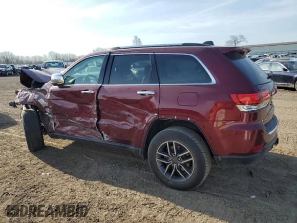 ✅ 2020 Jeep Grand Cherokee Limited • VIN: 1C4RJFBG7LC242871 • Lot: 54180775. Listed on Copart with 122,902 mi. Free auction sales archive from the USA and detailed vehicle history report at DreamBid. Image 2.