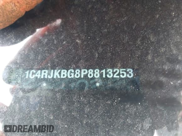 ✅ 2023 Jeep Grand Cherokee Limited • VIN: 1C4RJKBG8P8813253 • Lot: 43277138. Listed on IAAI with 55,551 mi. Free auction sales archive from the USA and detailed vehicle history report at DreamBid. Image 17.