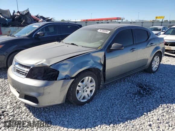 ✅ 2012 Dodge Avenger SE • VIN: 1C3CDZAB6CN110746 • Лот: 76709204. Опубликован ранее на Copart с пробегом 142 952 миль. Бесплатный доступ к архиву аукционных продаж из США и подробный отчёт об истории автомобиля на DreamBid. Изображение 1.
