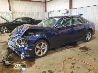 ✅ 2019 Audi A4 Premium • VIN: WAUDNAF41KN019890 • Лот: 84374195. Опубликован ранее на Copart с пробегом 46 602 миль. Бесплатный доступ к архиву аукционных продаж из США и подробный отчёт об истории автомобиля на DreamBid. Изображение 1.